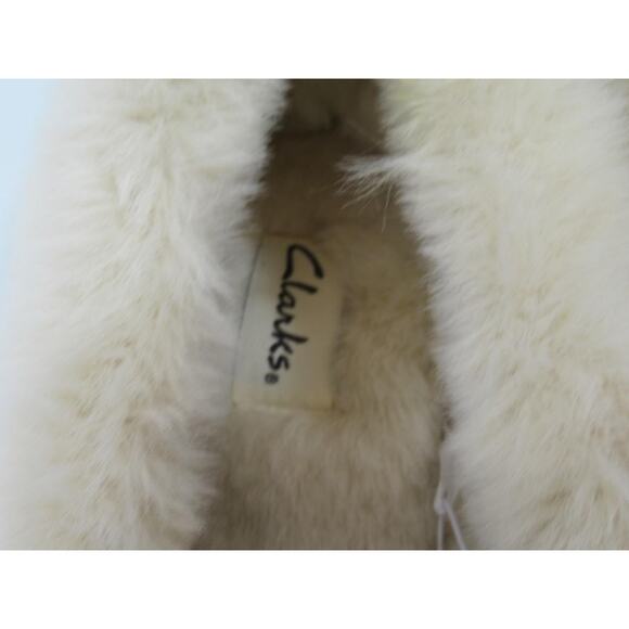 Women's Clarks Size 8 Cozy Slip On Moccasin Slippers Comfort Navy - Picture 5 of 9